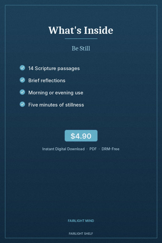 Be Still
