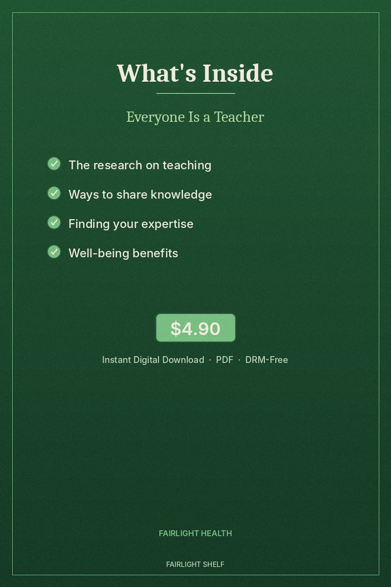 Everyone Is a Teacher (VIP)